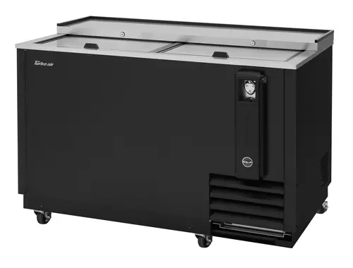 Turbo Air Tbc-50Sb-N6 50" Black Super Deluxe Bottle Chiller 1