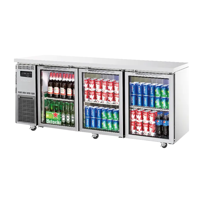 Turbo Air Three-Glass-Door Undercounter Refrigerator – 1800Mm Wide, 700Mm Deep (Kgr18-3-N) 1