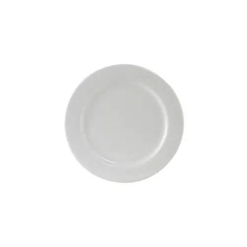 Tuxton Alaska 6.25-Inch Wide-Rim Rolled Edge Porcelain Plate 1