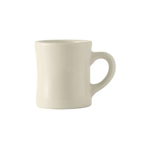 Tuxton Bem-090B 9 Oz Classic Diner-Style Mug – Eggshell Ceramic 1