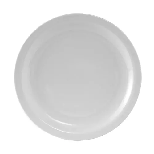 Tuxton Colorado 9-Inch Narrow Rim Round Porcelain Plate – White 1