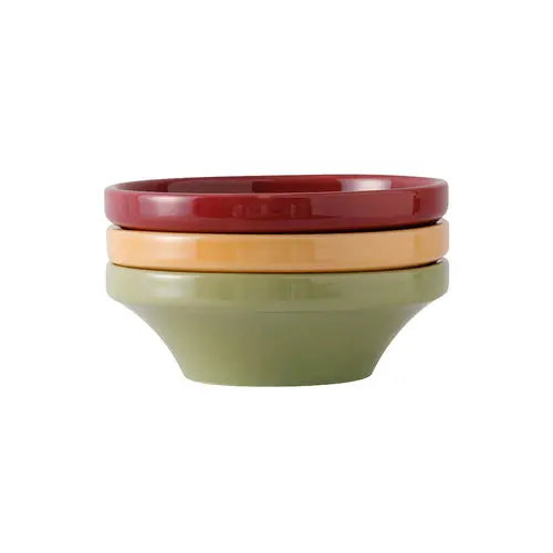 Tuxton Dyb-130D Nesting Soup Bowl Set – 13 Oz, Assorted Colors 1