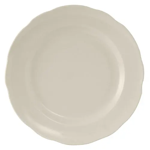 Tuxton Shell 10.875-Inch Scalloped Edge Eggshell China Plate 1