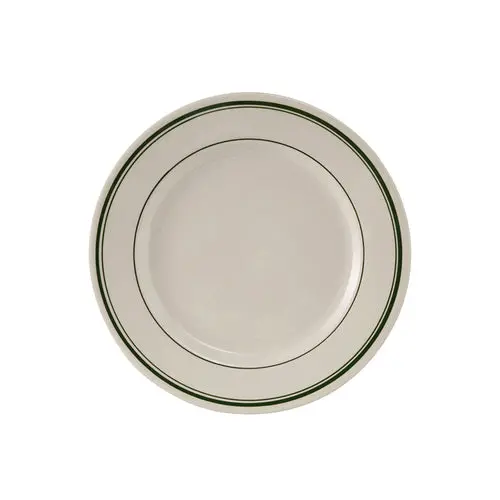 Tuxton Tgb-031 Round Dinner Plate – 6.25", Eggshell Ceramic, Green Bay Collection 1