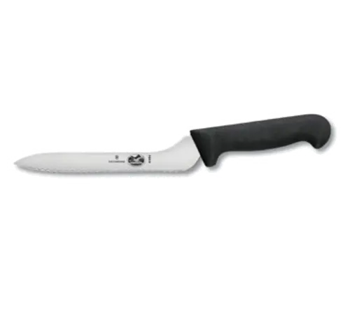 Victorinox 7.6058.16 Fibrox Pro 7.5-Inch Offset Serrated Bread Knife – Black Non-Slip Handle And Precision Edge 1