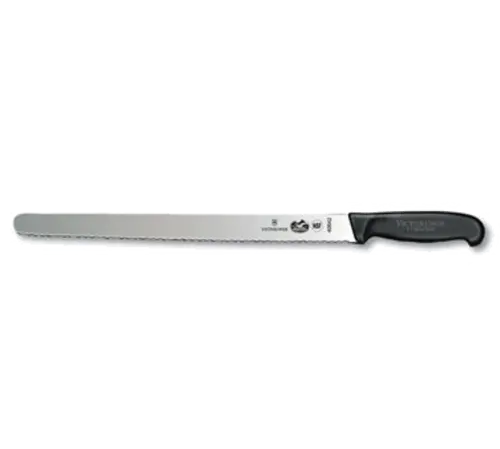 Victorinox Fibrox 14-Inch Serrated Slicer Knife – Ergonomic Black Nylon Handle 1