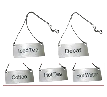 Vintage-Style "Hot Tea" Chain Sign – Decorative Bar Or Café Hanging Display By Crown Brands 1