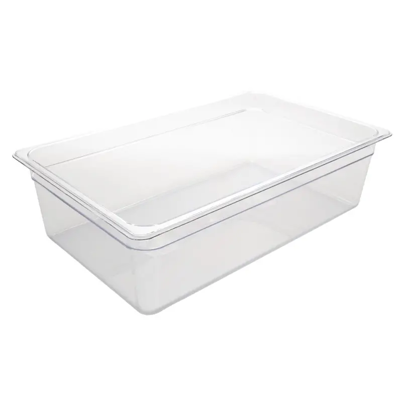 Vogue 1/1 Gn Clear Polycarbonate Tray – 150Mm Depth, Food-Safe 1