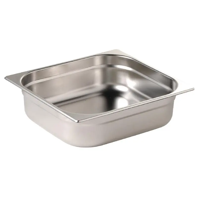 Vogue 1/2 Stainless Steel Gastronorm Tray – 150Mm Depth (Dn711) 1