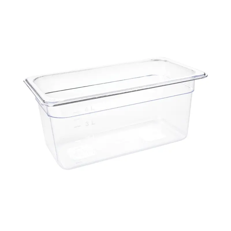 Vogue 1/3 Gn Polycarbonate Tray – 150Mm Depth, Clear & Sanitary 1