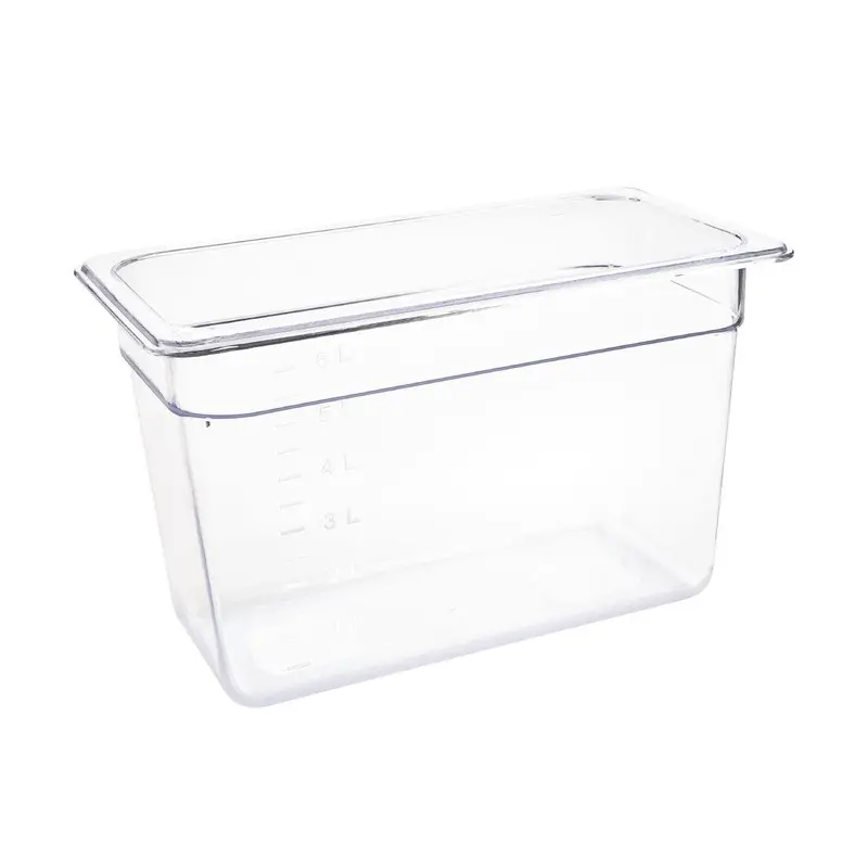 Vogue 1/3 Gn Polycarbonate Tray – 200Mm Depth, Heavy-Duty 1