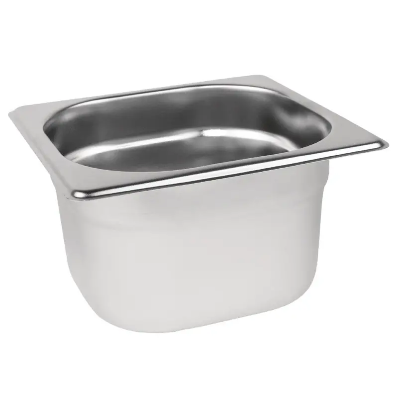 Vogue 1/6 Stainless Steel Gastronorm Tray – 100Mm Depth (Dn724) 1