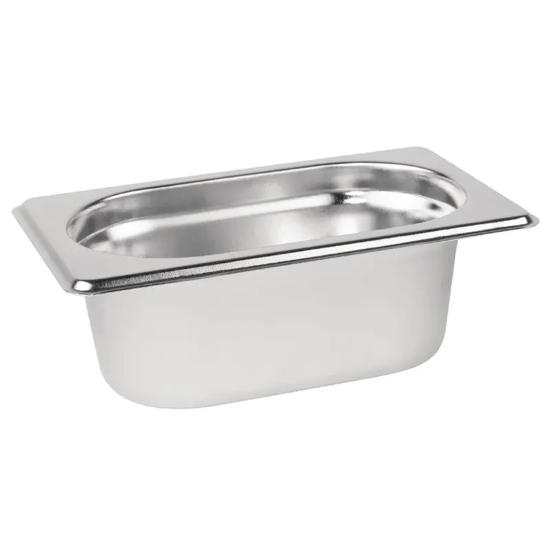 Vogue 1/9 Stainless Steel Gastronorm Dish – 65Mm Depth (Dn730) 1