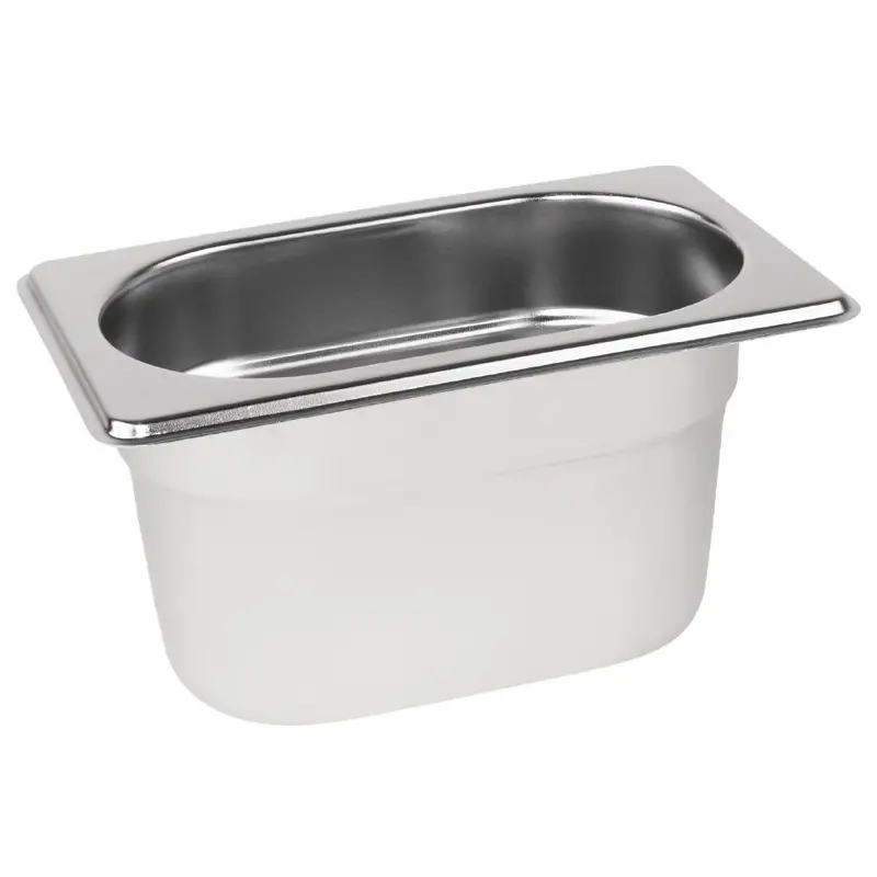 Vogue 1/9 Stainless Steel Gastronorm Tray – 100Mm Depth (Dn728) 1
