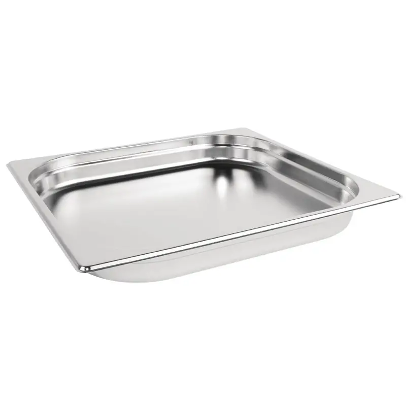 Vogue 2/3 Stainless Steel Gastronorm Pan – 40Mm Depth (Dn733) 1