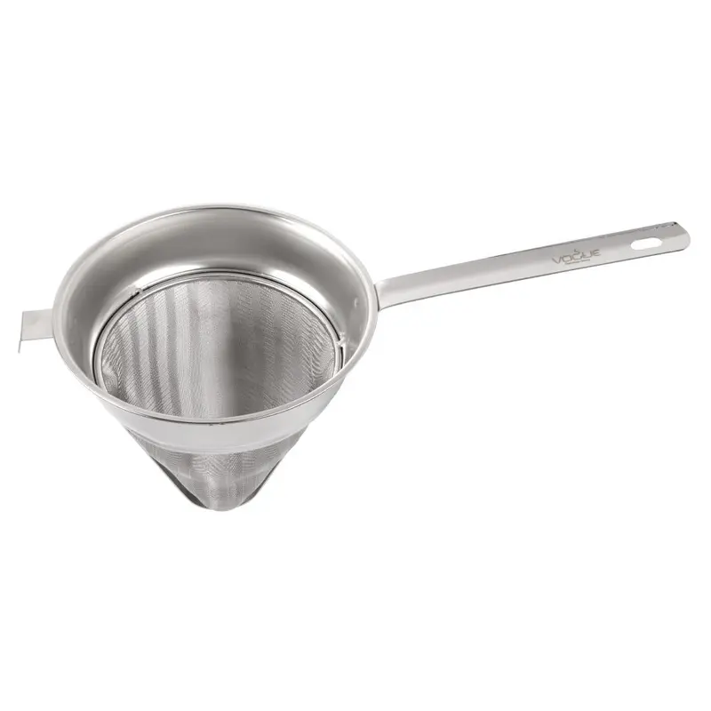 Vogue 200Mm Stainless Steel Chinois Strainer – Fine Mesh (E818) 1