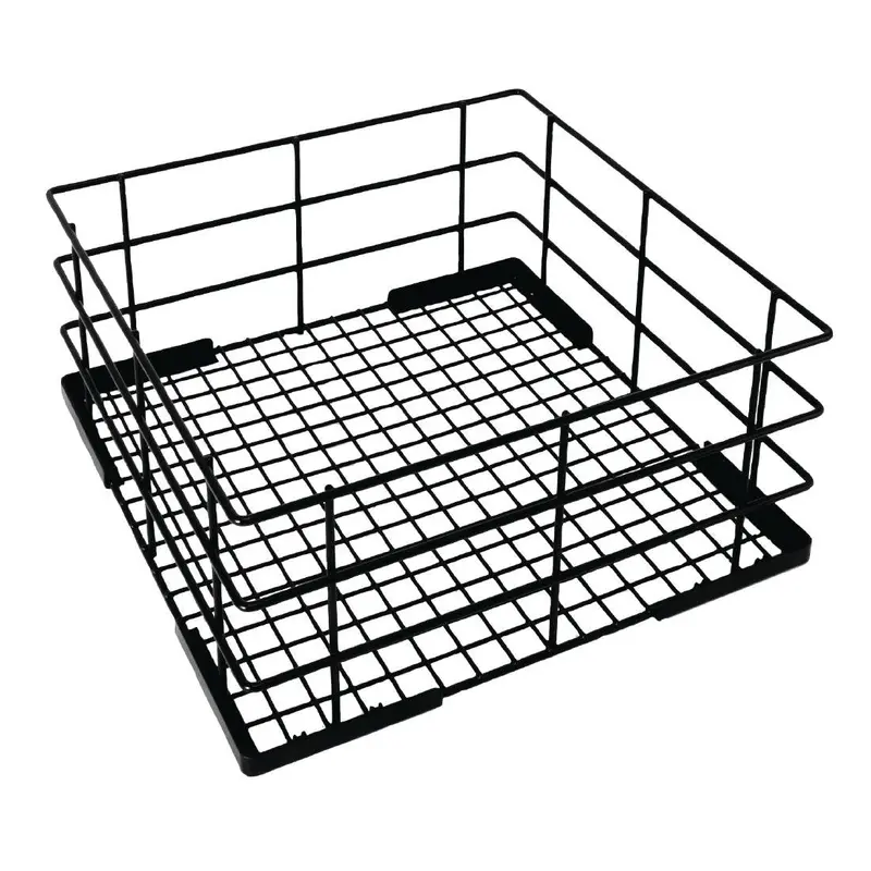 Vogue 350Mm High-Sided Wire Glass Storage Basket – Model Cd242 1