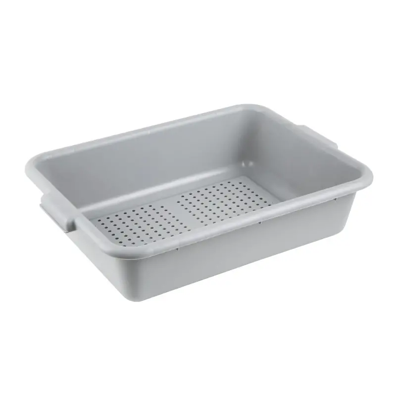 Vogue Grey Perforated Plastic Storage Box For Ventilated Organization – Dn583 1