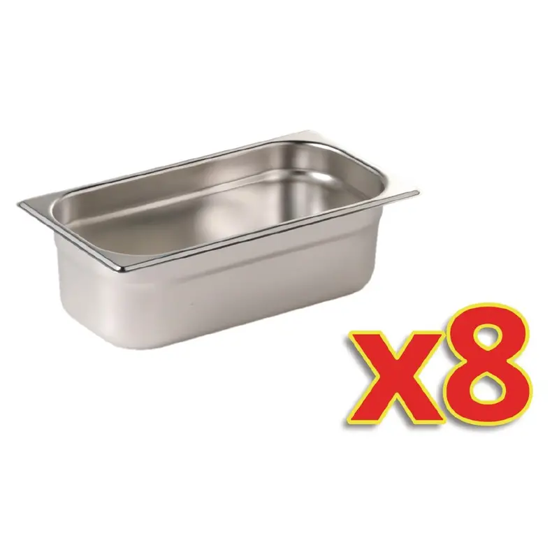 Vogue S728 High-Capacity Gn Kit – Eight 1/3 Gn Trays (100Mm Depth) 1