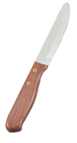 Vollrath 5" Serrated Steak Knife With Wood Handle – Commercial-Grade Cutlery 1