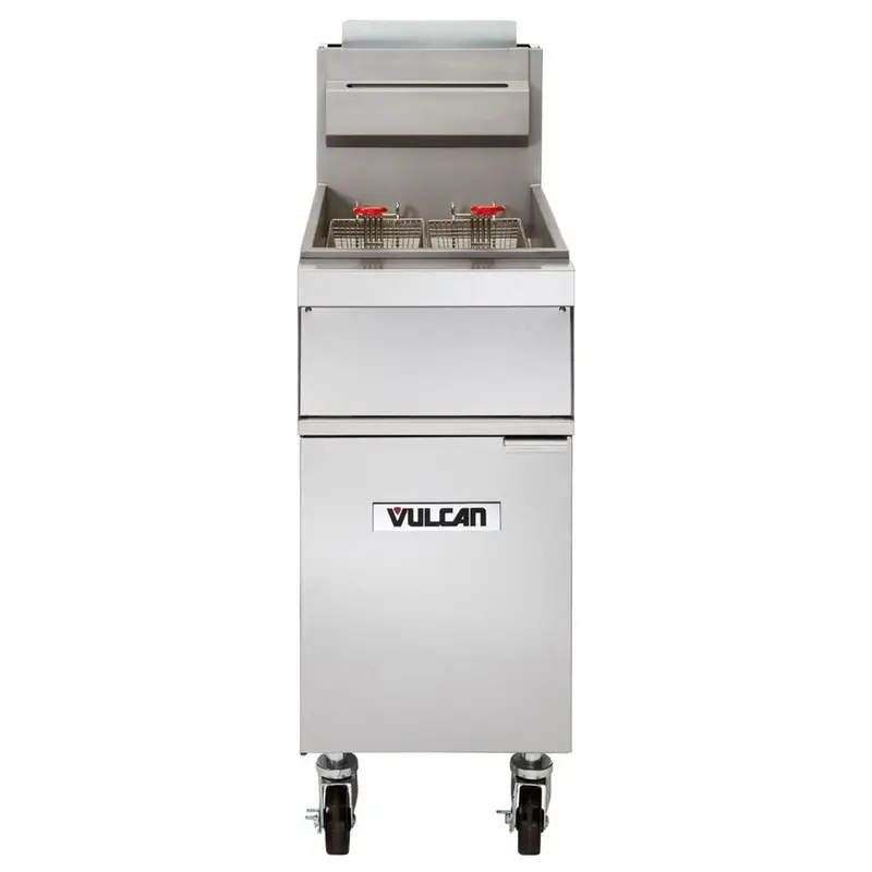 Vulcan 1Gr45M-Lp 50-Pound Floor-Model Liquid Propane Deep Fryer 1