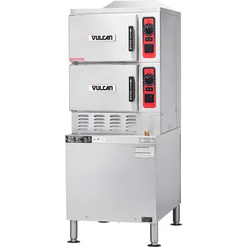 Vulcan C24Ga6-Ps 6-Pan Gas Floor Convection Steamer With Powersteam Technology 1
