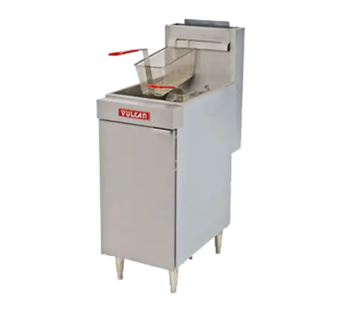 Vulcan Lg300 Commercial Floor Fryer – 40 Lb Capacity, 90,000 Btu Gas Model 1