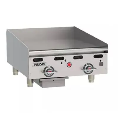 Vulcan Msa24-102 24" Liquid Propane Gas Griddle — 54,000 Btu Output 1