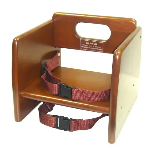 Walnut Stacking Booster Seat – Solid Wood Design For Kids, Winco Chb-704 1