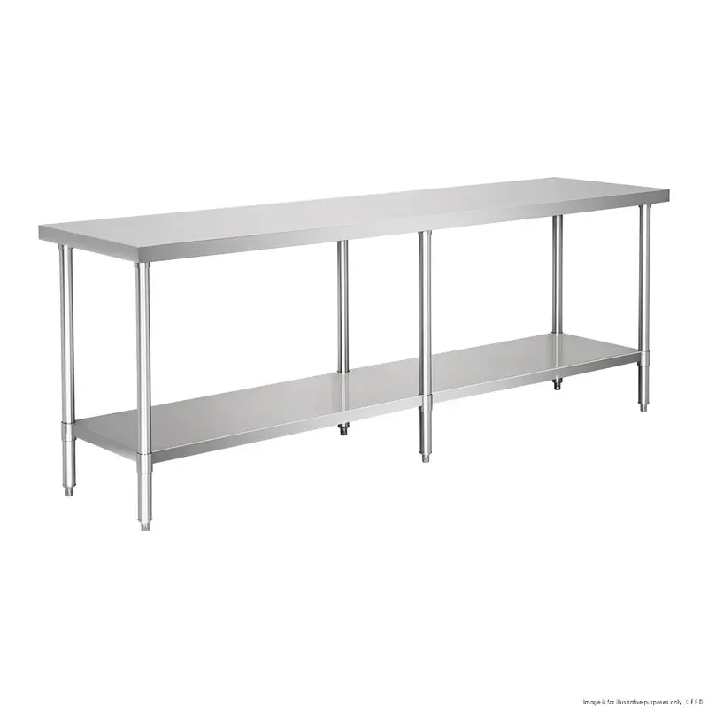 Wb7-2400/A Extra-Long Stainless Steel Modular Workbench 1