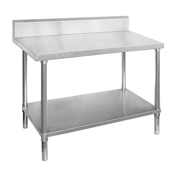Wbb6-1500/A Stainless Steel Workbench Featuring Integrated Splashback 1