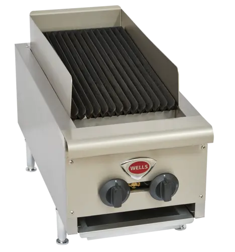 Wells Hdcb-1230G Compact 2-Burner Gas Charbroiler – 40,000 Btu Countertop Unit 1
