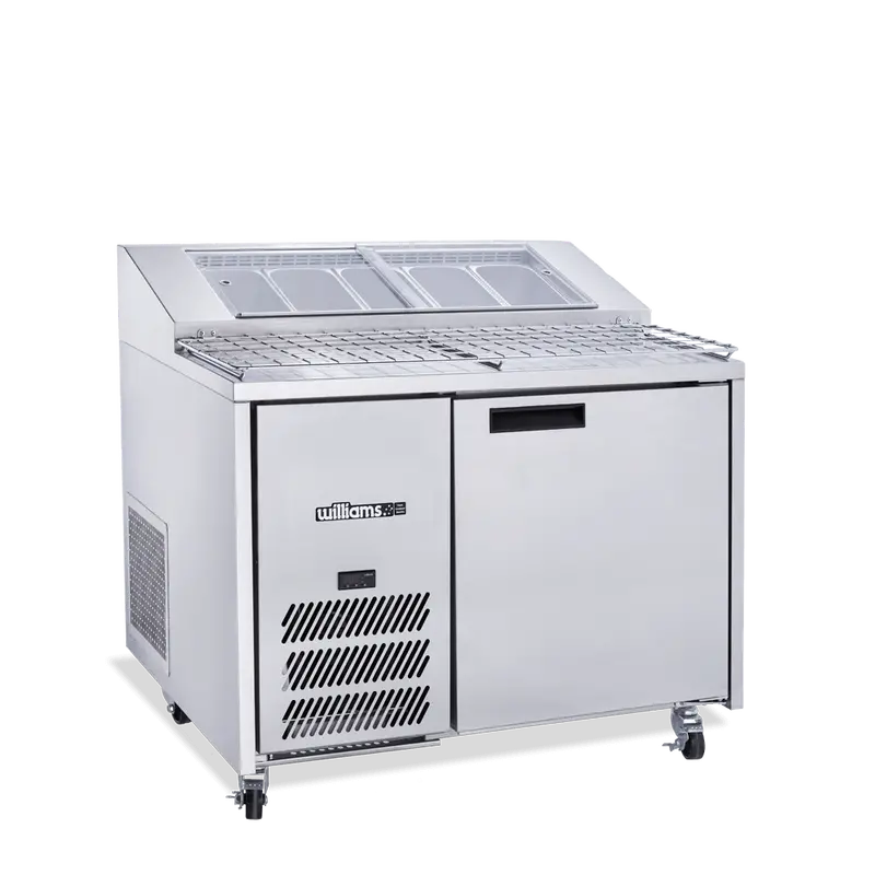 Williams Jade Hj1Pcbass – 1-Door Stainless Steel Pizza Prep Counter With Blown Air Cooling 1
