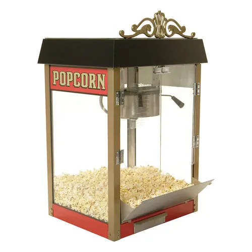 Winco 11060 Street Vendor Popcorn Maker – 6 Oz Kettle Countertop Popper 1