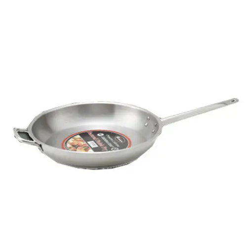 Winco 12-Inch Induction-Compatible Stainless Steel Fry Pan (Ssfp-12) 1