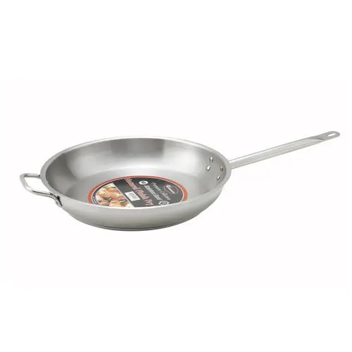 Winco 14-Inch Heavy-Duty Stainless Steel Frying Pan (Ssfp-14) 1