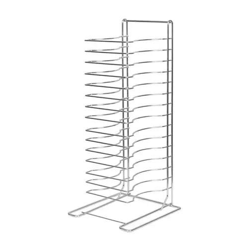 Winco 15-Slot Countertop Pizza Pan Rack – Space-Saving Solution 1