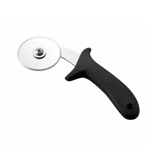 Winco 2.5-Inch Stainless Steel Pizza Cutter – Ergonomic Black Handle 1