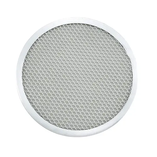 Winco 8-Inch Seamless Aluminum Pizza Screen – No-Stick Surface 1