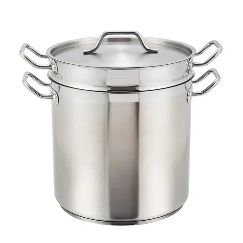 Winco 8-Quart Stainless Steel Steamer And Pasta Cooker With Cover (Ssdb-8S) 1