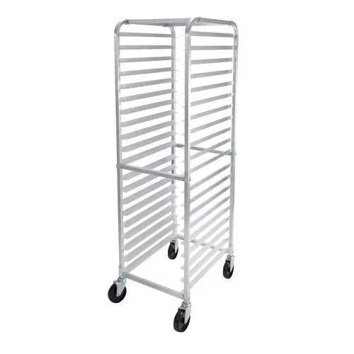 Winco Alrk-20 Twenty-Tier End-Load Aluminum Sheet Pan Rack With 3-Inch Vertical Spacing 1
