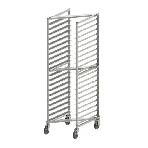 Winco Alzk-20Bk 20-Tier Braked Sheet Pan Rack With 3" Vertical Spacing 1
