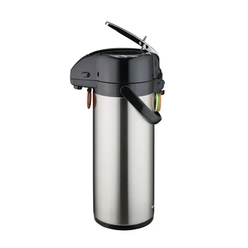 Winco Apsk-730 3-Liter Lever-Actuated Stainless-Lined Airpot 1