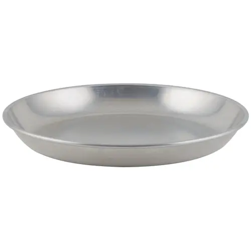 Winco Asft-14 Brushed Aluminum Seafood Serving Tray (13.75" Diameter, 120 Oz Capacity) 1