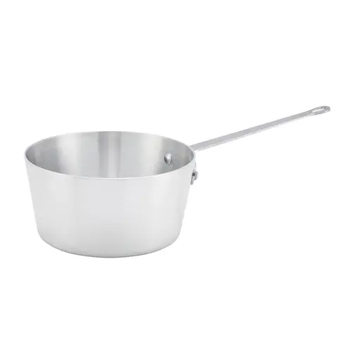 Winco Asp-5 5-Quart Tapered Aluminum Sauce Pan With Balanced Design 1