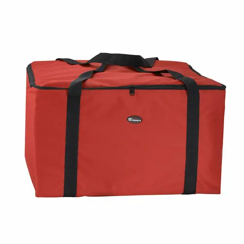 Winco Bgdv-22 Red Insulated Food Delivery Bag – 22" X 22" X 12" 1
