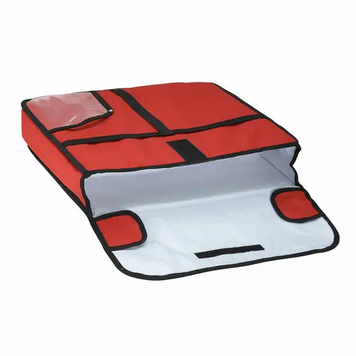 Winco Bgpz-20 Insulated Red Pizza Carry Bag – 20" X 20" X 5" 1