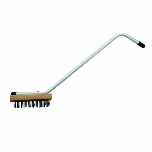 Winco Br-31 31-Inch Commercial Broiler Wire Brush With Bent Zinc-Plated Handle 1