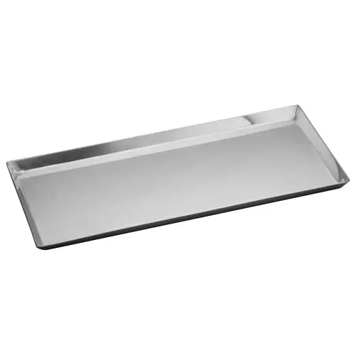 Winco Ddsi-102S 14-1/8" X 7-1/2" Stainless Steel Long-Handle Serving Tray 1