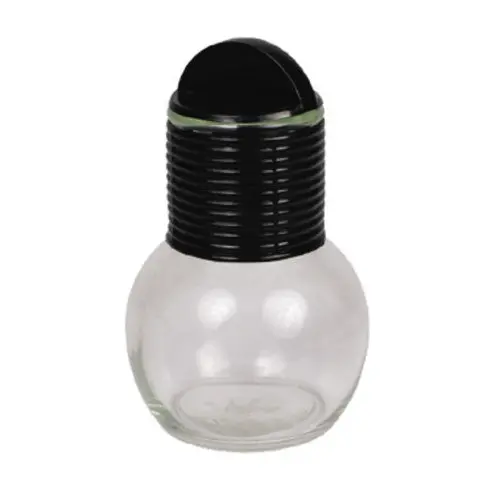 Winco Ght-10 10 Oz Glass Hottle – Includes Secure Black Plastic Lid 1